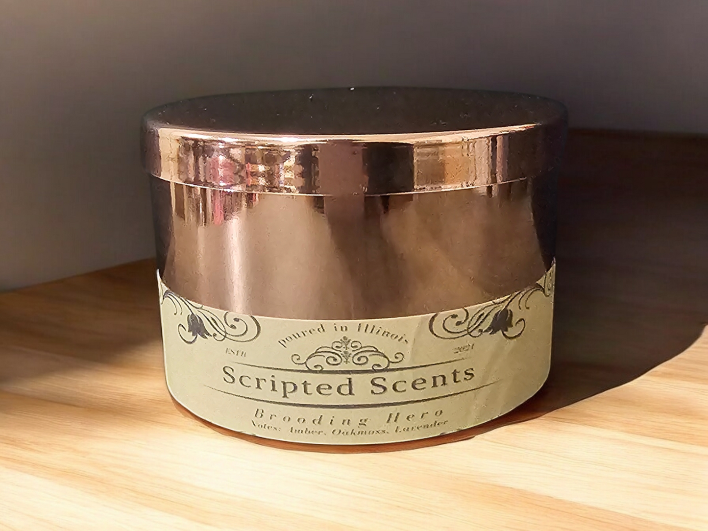 The Brooding Hero Candle – Sophisticated Scent for Storytellers