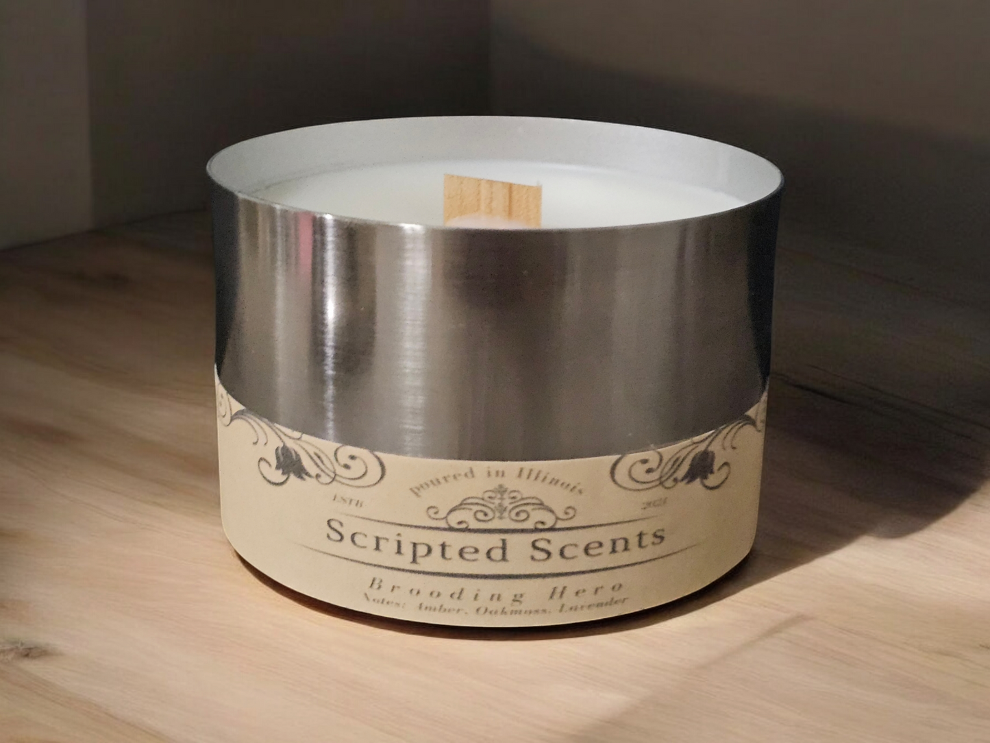 The Brooding Hero Candle – Sophisticated Scent for Storytellers