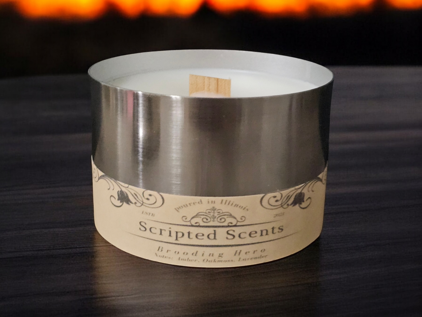 The Brooding Hero Candle – Sophisticated Scent for Storytellers