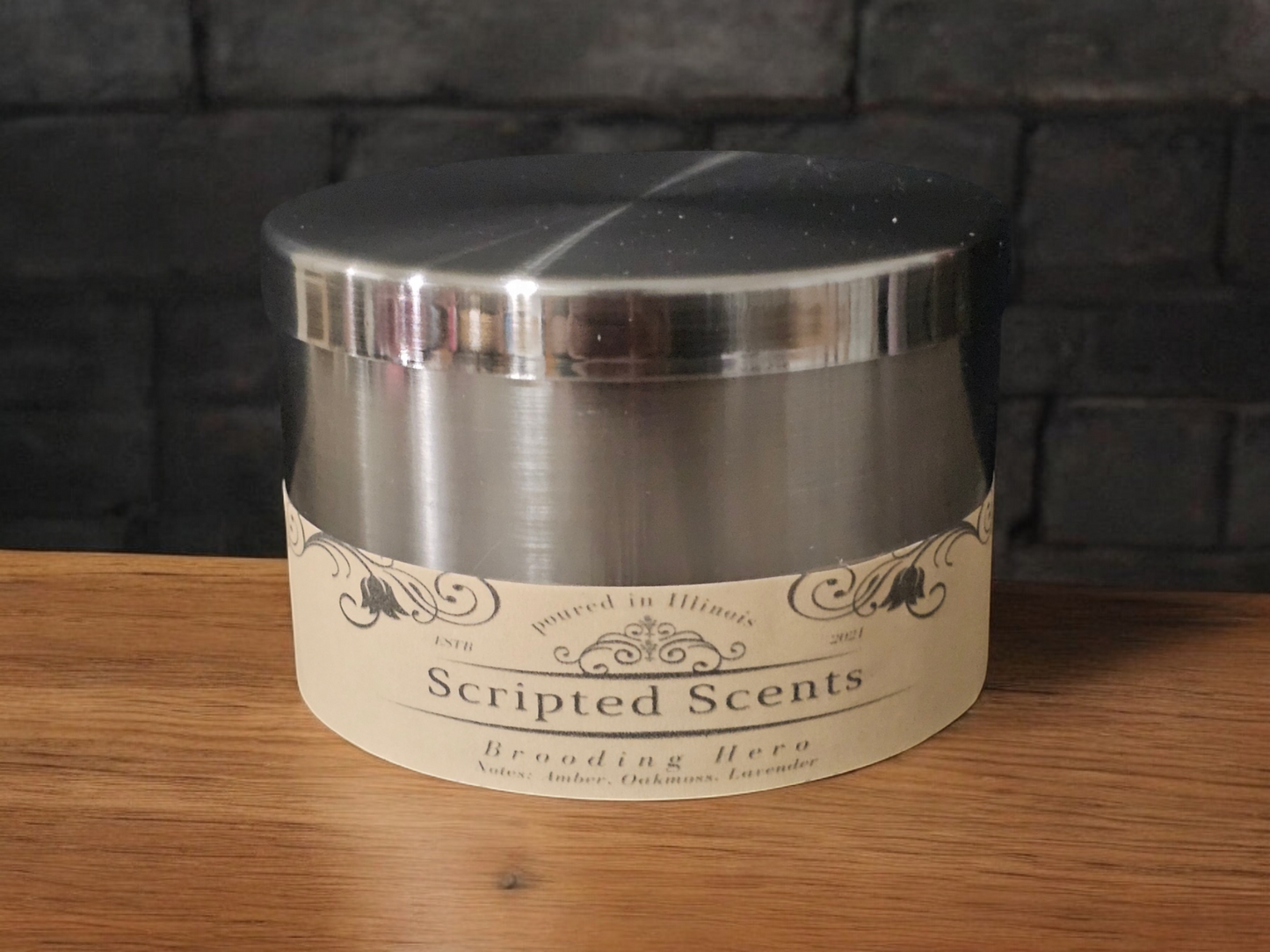 The Brooding Hero Candle – Sophisticated Scent for Storytellers