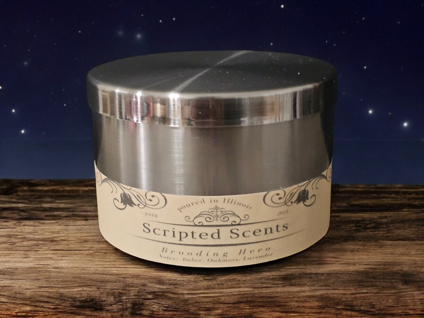 The Brooding Hero Candle – Sophisticated Scent for Storytellers