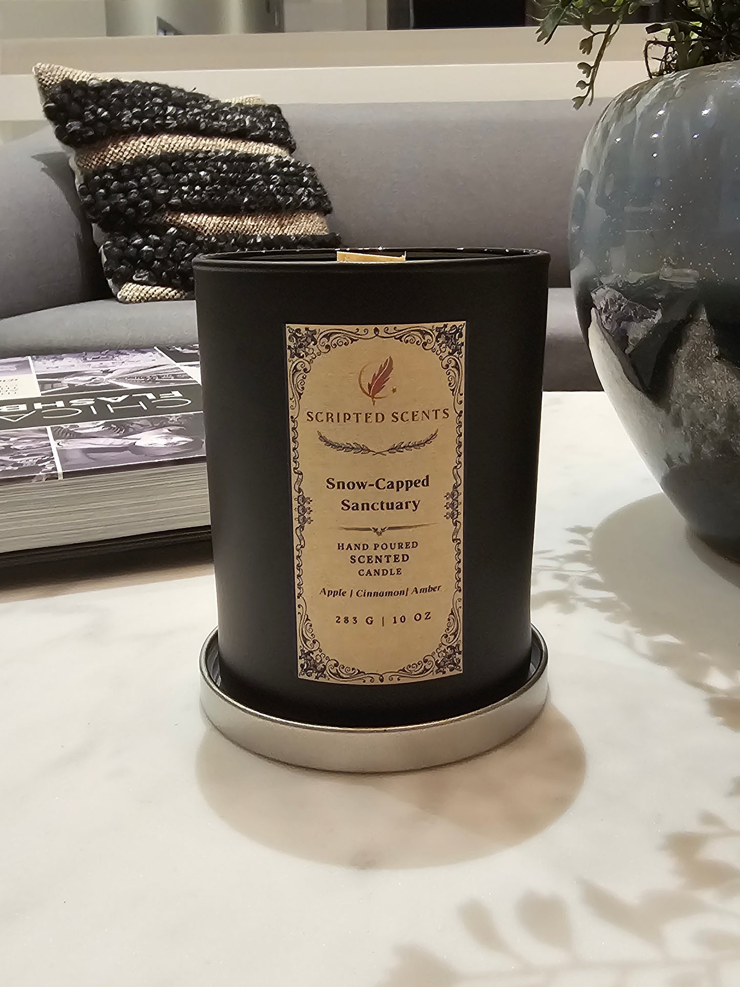 Two-Candle Set FFXIV Ishgard Inspired – Snow-Capped Sanctuary & Hearth and Rampart