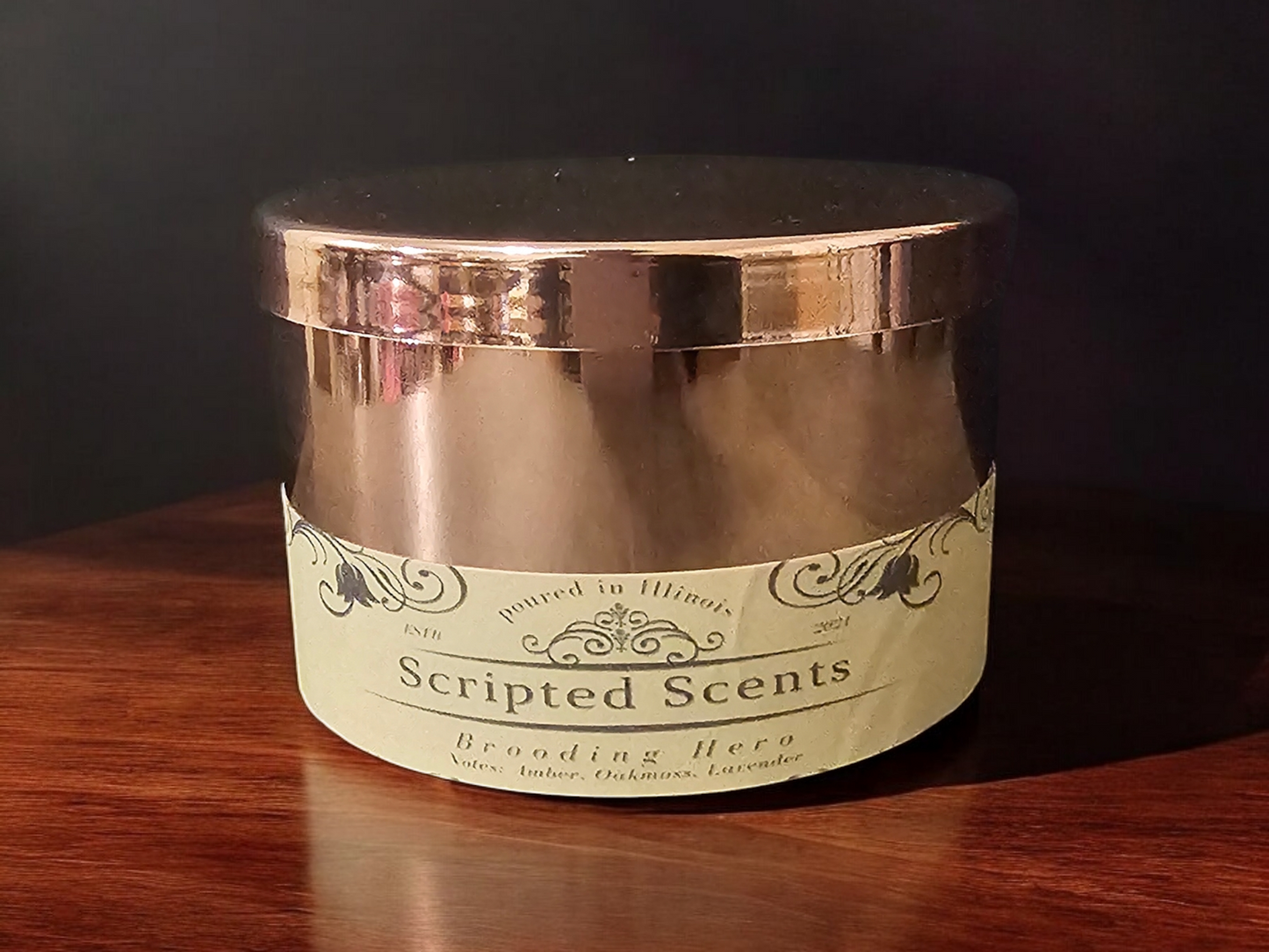 The Brooding Hero Candle – Sophisticated Scent for Storytellers